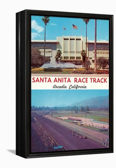 Santa Anita Racetrack-null-Framed Stretched Canvas