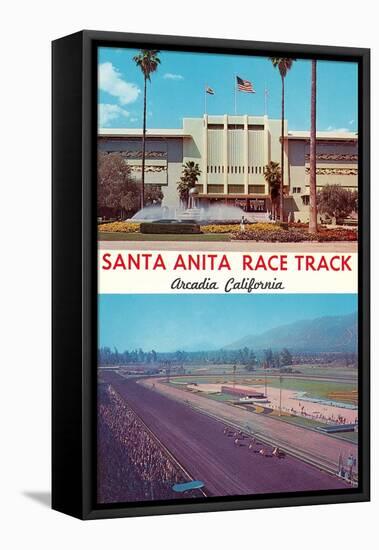 Santa Anita Racetrack-null-Framed Stretched Canvas