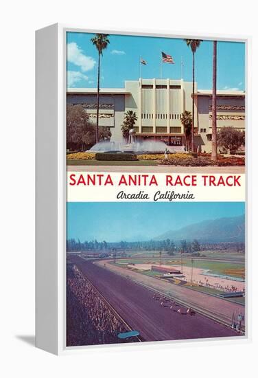 Santa Anita Racetrack-null-Framed Stretched Canvas