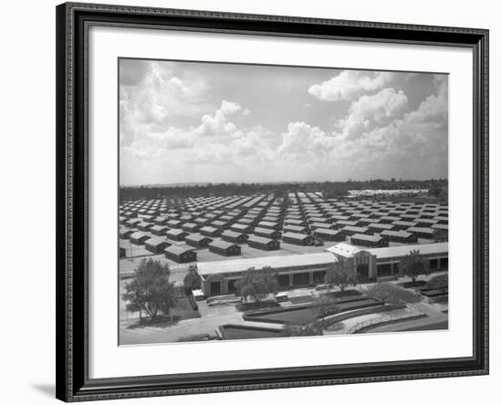 Santa Anita Reception Center-Russell Lee-Framed Photographic Print