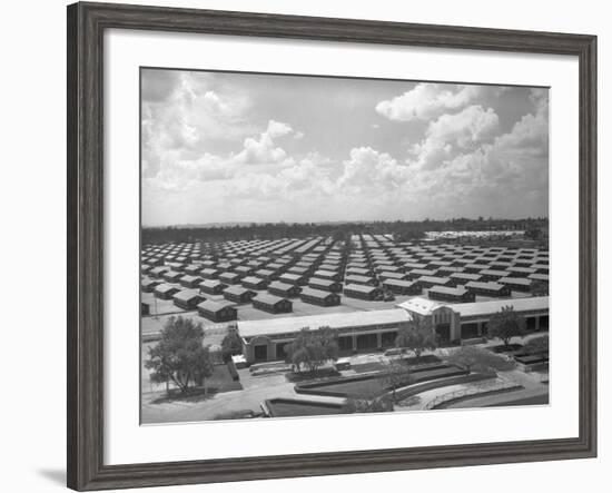 Santa Anita Reception Center-Russell Lee-Framed Photographic Print