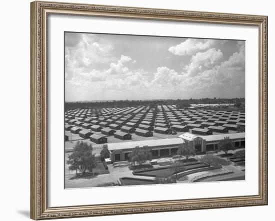 Santa Anita Reception Center-Russell Lee-Framed Photographic Print