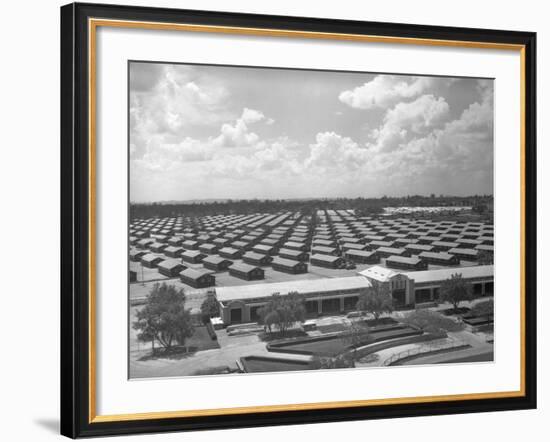 Santa Anita Reception Center-Russell Lee-Framed Photographic Print