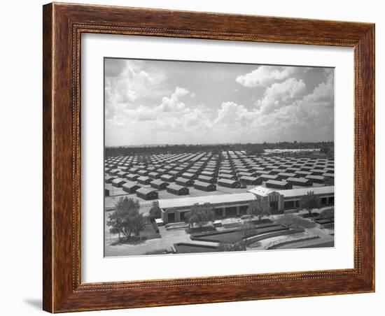 Santa Anita Reception Center-Russell Lee-Framed Photographic Print