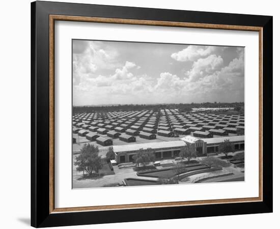 Santa Anita Reception Center-Russell Lee-Framed Photographic Print