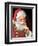 SANTA ASKING FOR QUIET-CHRIS CONSANI-Framed Art Print