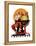 "Santa at the Globe", December 4,1926-Norman Rockwell-Framed Premier Image Canvas