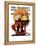 "Santa at the Globe" Saturday Evening Post Cover, December 4,1926-Norman Rockwell-Framed Premier Image Canvas