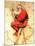 "Santa at the Map", December 16,1939-Norman Rockwell-Mounted Giclee Print