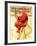 "Santa at the Map" Saturday Evening Post Cover, December 16,1939-Norman Rockwell-Framed Giclee Print