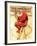 "Santa at the Map" Saturday Evening Post Cover, December 16,1939-Norman Rockwell-Framed Giclee Print