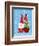 Santa & Bag of Presents-Teresa Woo-Framed Art Print