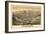 Santa Barbara, California - Panoramic Map No. 1-Lantern Press-Framed Art Print