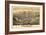 Santa Barbara, California - Panoramic Map No. 1-Lantern Press-Framed Art Print