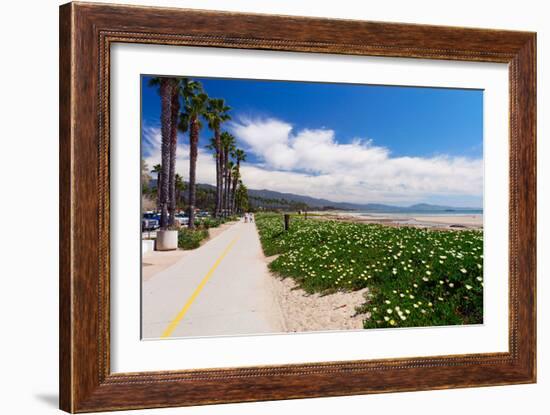 Santa Barbara Coastline, California-George Oze-Framed Photographic Print