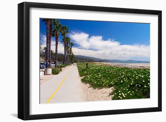 Santa Barbara Coastline, California-George Oze-Framed Photographic Print