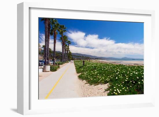 Santa Barbara Coastline, California-George Oze-Framed Photographic Print