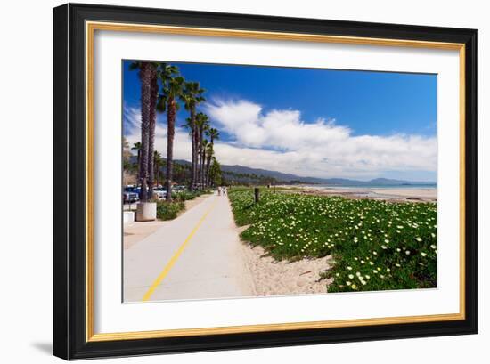 Santa Barbara Coastline, California-George Oze-Framed Photographic Print