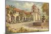 Santa Barbara Mission and Grounds-null-Mounted Art Print