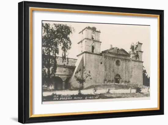 Santa Barbara Mission, California-null-Framed Art Print