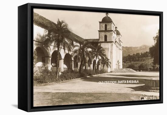 Santa Barbara Mission, California-null-Framed Stretched Canvas