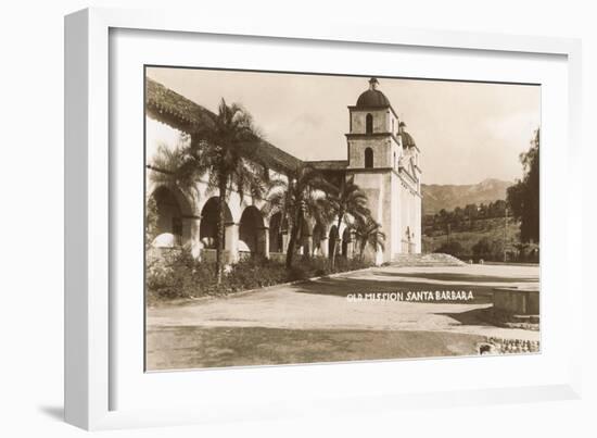 Santa Barbara Mission, California-null-Framed Art Print
