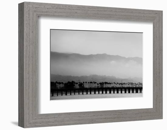 Santa Barbara Pier Mono-John Gusky-Framed Photographic Print