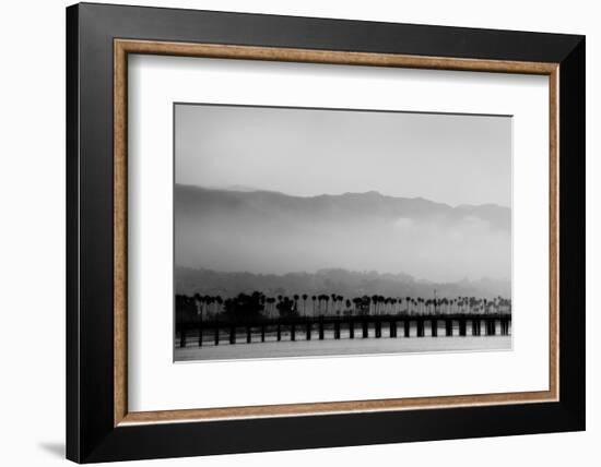 Santa Barbara Pier Mono-John Gusky-Framed Photographic Print