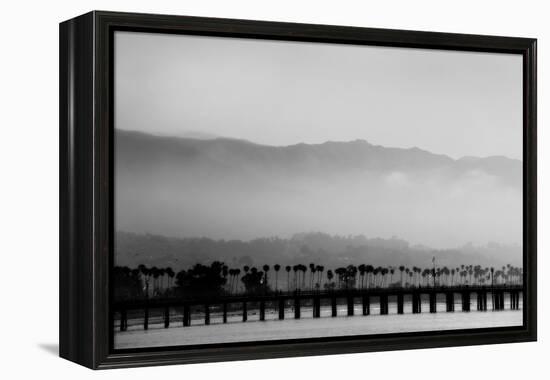 Santa Barbara Pier Mono-John Gusky-Framed Premier Image Canvas