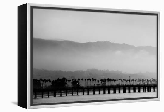 Santa Barbara Pier Mono-John Gusky-Framed Premier Image Canvas