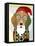 Santa Beagle-Lanre Adefioye-Framed Premier Image Canvas