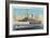 Santa Catalina Island, California - View of Steamer Catalina-Lantern Press-Framed Art Print