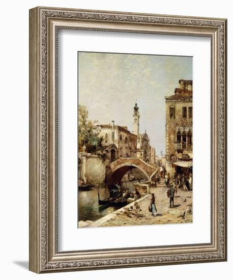 Santa Catarina Canal, Venice-Franz Richard Unterberger-Framed Giclee Print