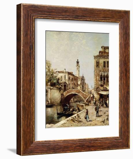 Santa Catarina Canal, Venice-Franz Richard Unterberger-Framed Giclee Print