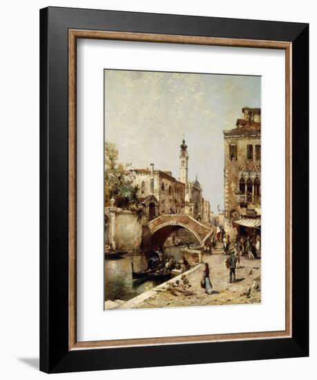 Santa Catarina Canal, Venice-Franz Richard Unterberger-Framed Giclee Print