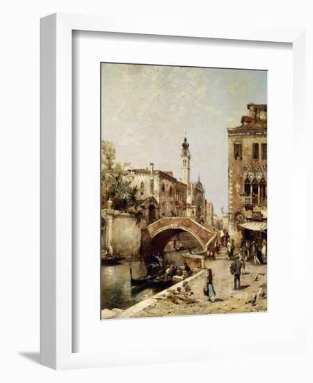 Santa Catarina Canal, Venice-Franz Richard Unterberger-Framed Giclee Print