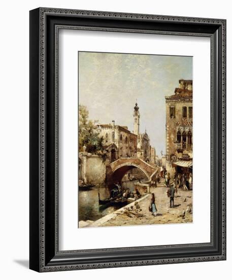 Santa Catarina Canal, Venice-Franz Richard Unterberger-Framed Giclee Print