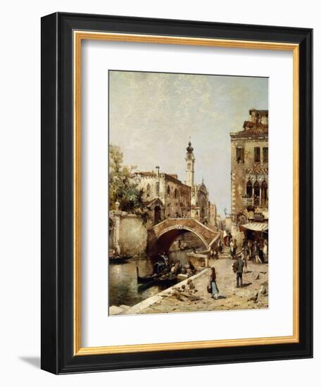 Santa Catarina Canal, Venice-Franz Richard Unterberger-Framed Giclee Print