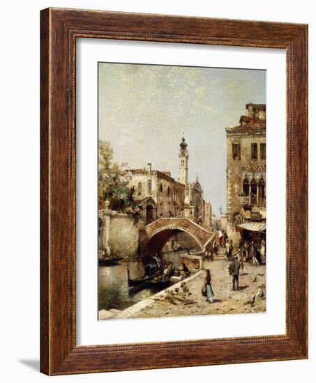 Santa Catarina Canal, Venice-Franz Richard Unterberger-Framed Giclee Print