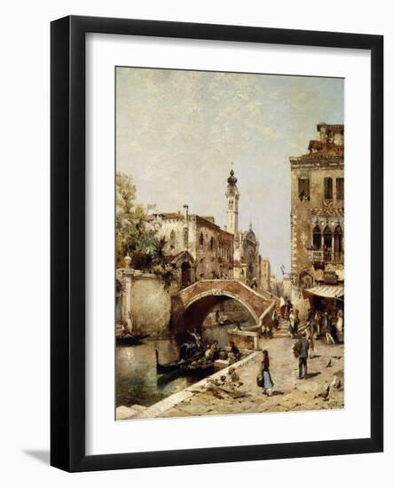 Santa Catarina Canal, Venice-Franz Richard Unterberger-Framed Giclee Print