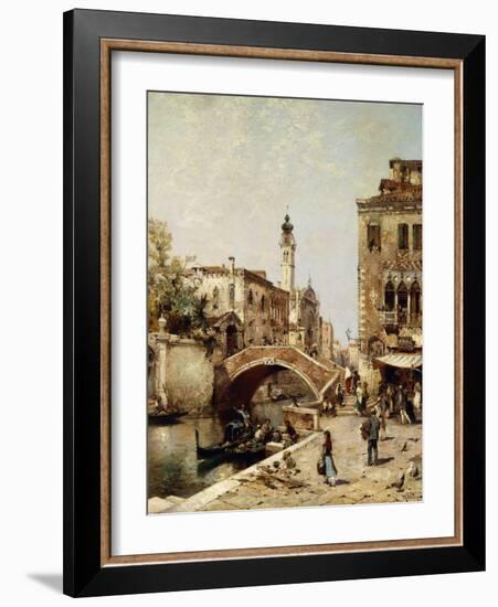 Santa Catarina Canal, Venice-Franz Richard Unterberger-Framed Giclee Print