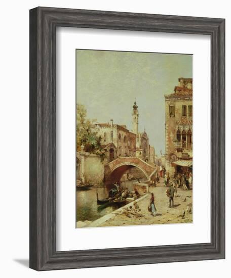 Santa Catarina Canal, Venice-Franz Richard Unterberger-Framed Giclee Print