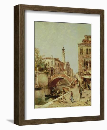 Santa Catarina Canal, Venice-Franz Richard Unterberger-Framed Giclee Print