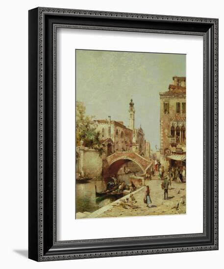 Santa Catarina Canal, Venice-Franz Richard Unterberger-Framed Giclee Print