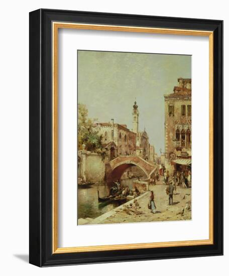 Santa Catarina Canal, Venice-Franz Richard Unterberger-Framed Giclee Print