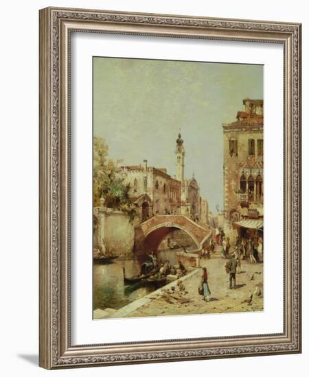 Santa Catarina Canal, Venice-Franz Richard Unterberger-Framed Giclee Print
