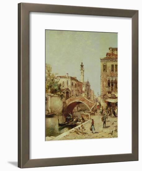 Santa Catarina Canal, Venice-Franz Richard Unterberger-Framed Giclee Print