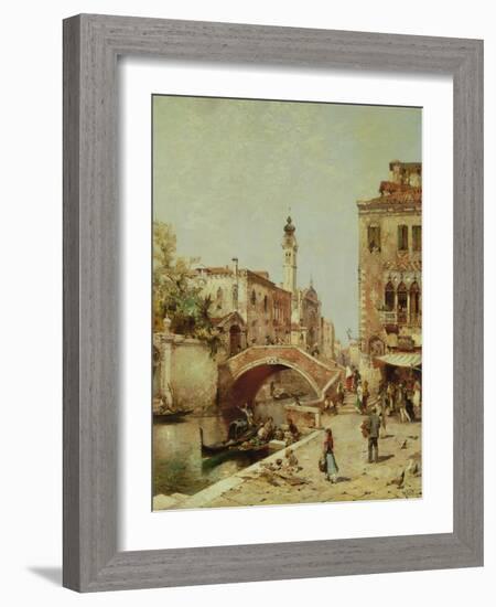 Santa Catarina Canal, Venice-Franz Richard Unterberger-Framed Giclee Print