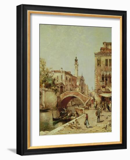 Santa Catarina Canal, Venice-Franz Richard Unterberger-Framed Giclee Print