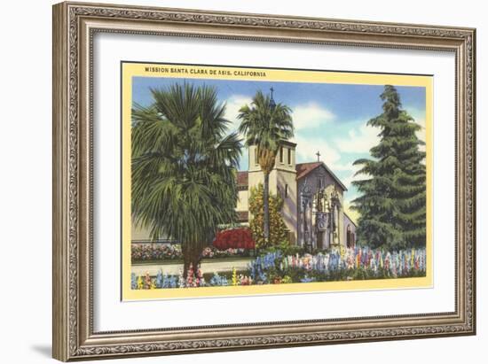 Santa Clara de Asis Mission, California-null-Framed Art Print